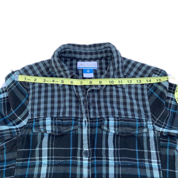 Columbia Contrast-Pattern Flannel Shirt - Picture 9 of 12